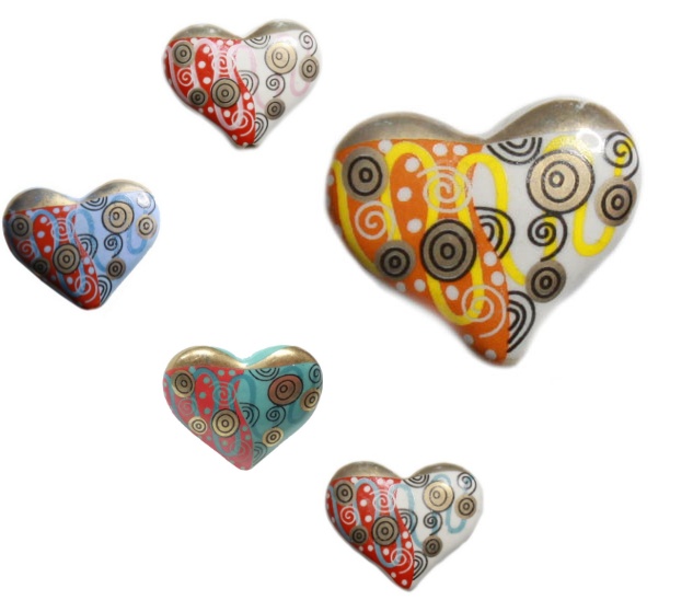 Pandantive ceramice - inimioara
